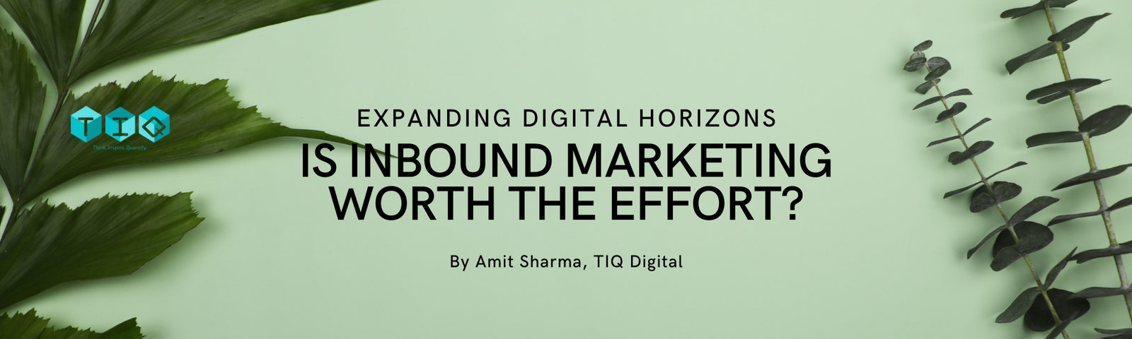Is Inbound Marketing Worth the Effort - TIQ Digital - Amit Sharma
