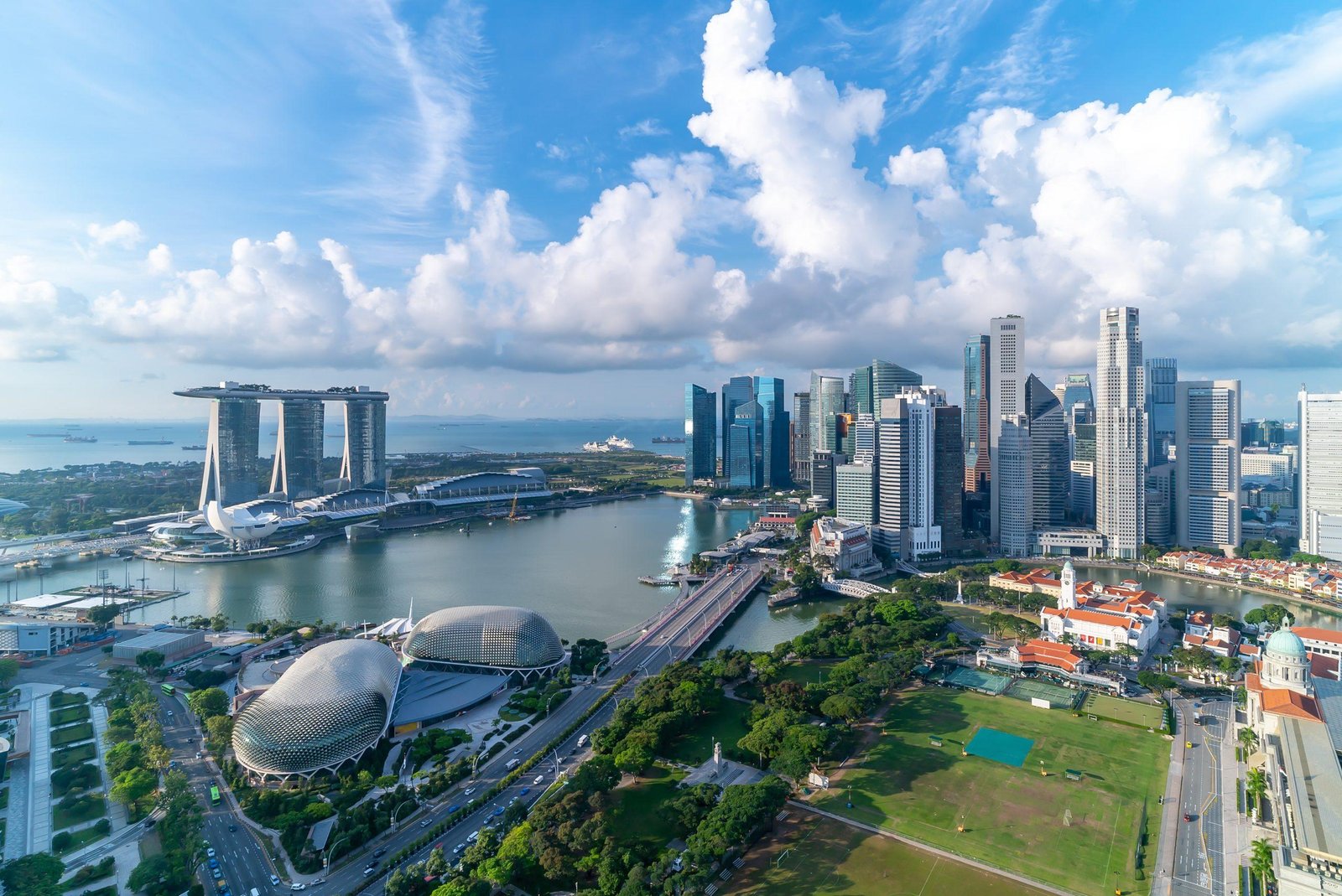 Marina Bay Sands and Singapore skyline